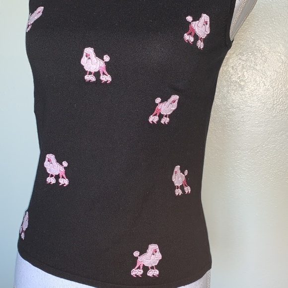 Pink Poodle Knit Tank Top - Picture 3 of 5